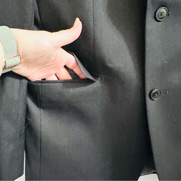 Jos A Bank Tailored Fit Travelers 100% Wool Dark Grey Blazer Sport Jacket 38L - Picture 4 of 10